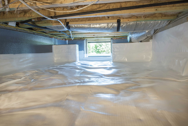 Install Crawl Space Encapsulation